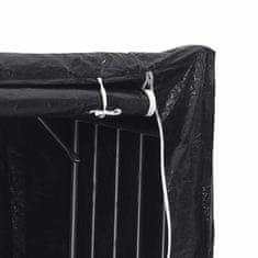 Vidaxl vidaxL Stojalo za drva z dežnim pokrovom 200x60x200 cm pocinkano jeklo