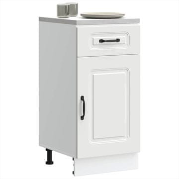 Vidaxl vidaXL Kuhinjska spodnja omarica Kalmar bela lesena