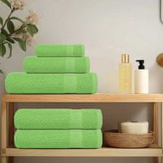 Vidaxl Brisače 10 kos zelena 30x30 cm 360 gsm 100% bombaž