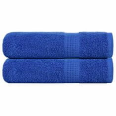 Vidaxl Brisače za tuširanje 2 kos modra 70x140 cm 360 g/m² 100% bombaž