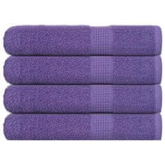 Vidaxl Brisače za savno 4 kos vijolična 80x200 cm 360 g/m² 100% bombaž
