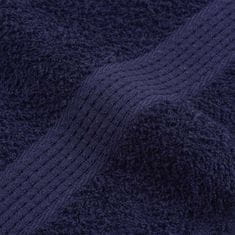 Vidaxl Brisače 10 kos modra 30x30 cm 360 g/m² 100% bombaž