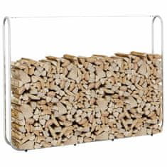 Vidaxl Stojalo za drva 200x25x150 cm Pocinkano jeklo