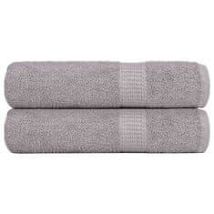 Vidaxl Kopalne brisače 2 kos siva 100x150 cm 360 g/m² 100% bombaž