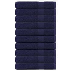 Vidaxl Brisače za savno 10 kos modra 80x200 cm 360 g/m² 100% bombaž