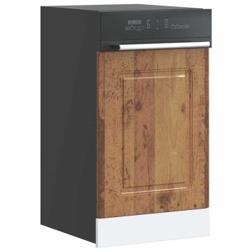 Vidaxl vidaXL Panel za pomivalni stroj, Kalmar, starinski les, 45x1,5x67 cm