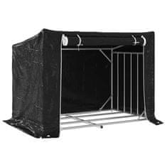 Vidaxl vidaxL Stojalo za drva z dežnim pokrovom 150,5x100,5x110,5 cm