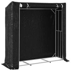 Vidaxl vidaxL Stojalo za drva z dežnim pokrovom 200x60x200 cm pocinkano jeklo