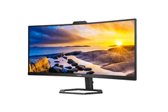 Philips 34E1C5600HE monitor, 86,36 cm, QHD, VA, ukrivljen, črn