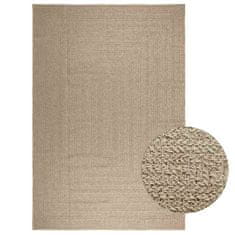 shumee vidaXL Rug "ZIZUR" Bež 240x340 cm Juta videz Notranje in zunanje