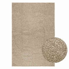 shumee vidaXL Rug "ZIZUR" Bež 120x170 cm Juta videz Notranje in zunanje