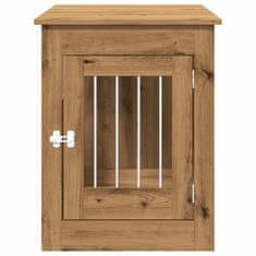 Vidaxl Boks za psa artisan hrast 55x80x68 cm inženirski les