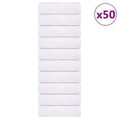 Vidaxl Brisače za goste 50 kos FROGN bela 30x50 cm 100% bombaž
