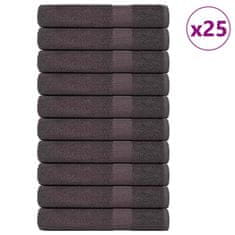Vidaxl Brisače za savno 25 kos FROGN antracit 80x200 cm 100% bombaž