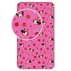 Jerry Fabrics Prevleka Minnie hearts 02 Bombaž, 90/200 cm