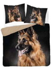 Detexpol Francosko posteljno perilo Shepherd black Bombaž, 220/200, 2x70/80 cm