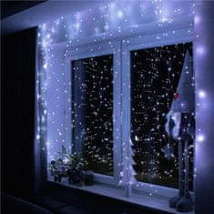 Springos novoletna LED zavesa 300 LED 6500K 8 funkcij 3x3m