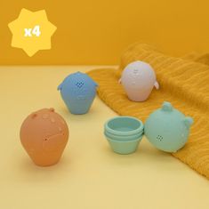 Badabulle Silikonske igrače za vodo 4pcs
