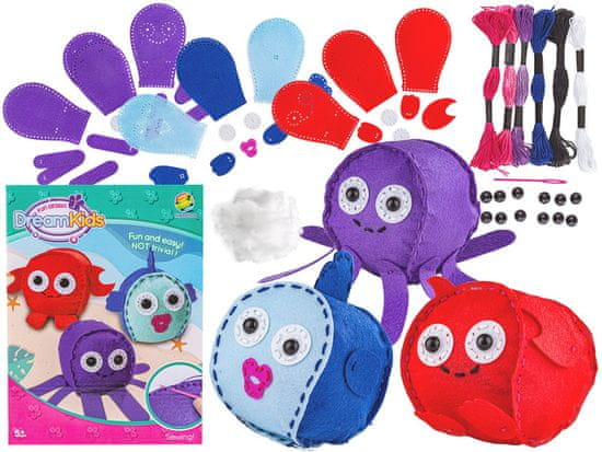 shumee Komplet kreativnih vezenih vzorcev za šivanje blazine Maskote Morske živali Mascot Pillow