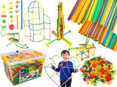 shumee Konstrukcijske slamice, kocke, palice 1200 el, etui, 3D Nova verzija