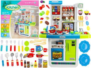 shumee Multifunkcionalna kuhinja s plinsko kuhalno ploščo in modro ploščo na dotik