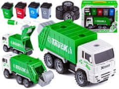 shumee Tovornjak Auto Car Demontaža smetarskega tovornjaka + Set zabojnika za smeti