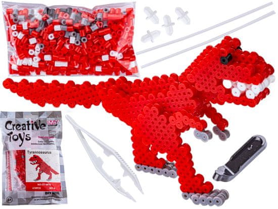 shumee Likalne perle 3D različica, TIRANOZAVER, T-REX, DINOZAVR, Torbica, Likalna torba