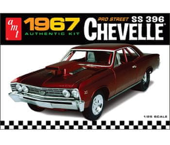 shumee Plastični model - 1967 Chevy Chevelle Pro Street car - AMT