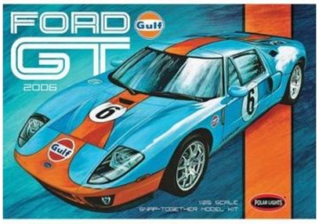 shumee Plastični model - Gulf 2006 Ford GT avto 1:25 (zaskoči - za sestavljanje) - Polarni sij