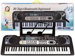 shumee Klaviatura MQ-6119L Orgle, 61 tipk, mikrofon, učenje iger