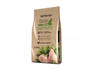 Fitmin FITMIN Purity Castrate Chicken - suha hrana za mačke - 1,5kg