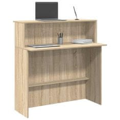 Vidaxl Sprejemna miza sonoma hrast 100x50x103,5 cm inženirski les