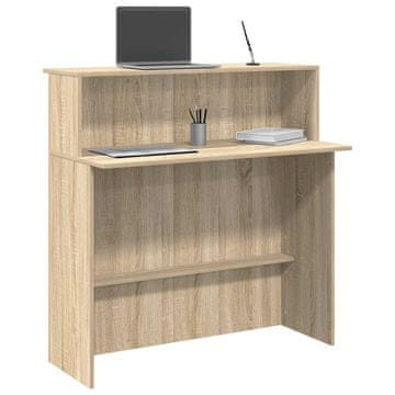 Vidaxl vidaXL Recepcijska miza iz hrasta sonoma 100x50x103,5 cm lepljen les