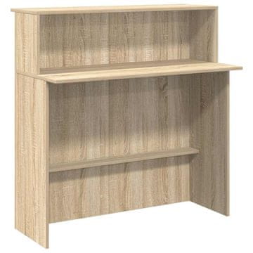 Vidaxl Sprejemna miza sonoma hrast 100x50x103,5 cm inženirski les