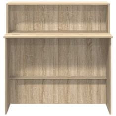 Vidaxl Sprejemna miza sonoma hrast 100x50x103,5 cm inženirski les