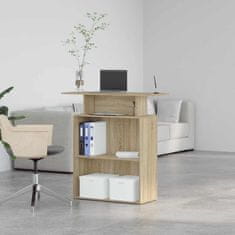 Vidaxl Sprejemna miza sonoma hrast 100x40x104 cm inženirski les