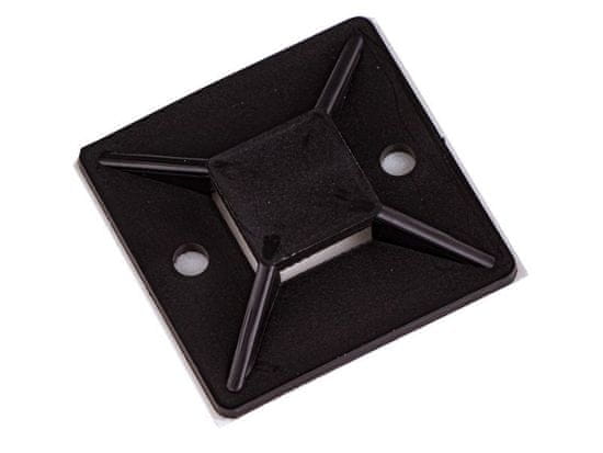shumee Držalo za samovezice 20x20 mm, samolepilni komplet 100 kosov kabelske vezice za pritrditev kabelske vezice