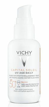 Vichy Obarvan fluid proti staranju SPF50+ Capital Soleil UV-Age Daily (fluid) 40 ml