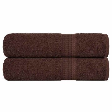 shumee vidaXL Kopalne brisače 2 kos rjava 100x150 cm 360 g/m² 100% bombaž
