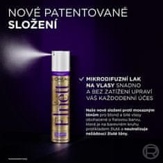 Lak za lase z mikrodifuzijo za blond in bele lase Elnett (Anti-Brassiness Color-Correcting Purple Micro-Diffusion Hairspray) 300 ml
