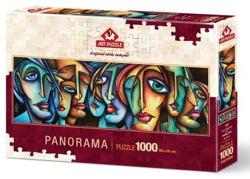 Art puzzle Panoramska sestavljanka Obrazi 1000 kosov