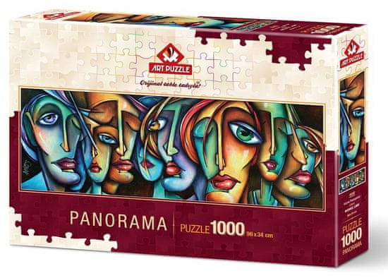 Art puzzle Panoramska sestavljanka Obrazi 1000 kosov