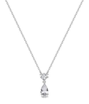 Brosway Neskončna bela elegantna ogrlica iz šterling srebra FIW113