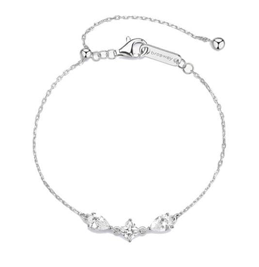 Brosway Srebrna zapestnica s kubičnim cirkonijem Infinite White Fancy FIW116