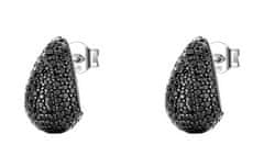 Brosway Srebrni viseči uhani s cirkoni Mystery Black Fancy FMB122
