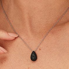 Brosway Srebrna ogrlica s cirkoni Mystery Black Fancy FMB121