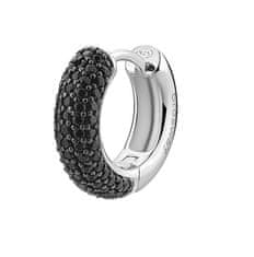 Brosway Srebrn enojni uhan s cirkoni Mystery Black Fancy FMB123