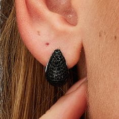 Brosway Srebrni viseči uhani s cirkoni Mystery Black Fancy FMB122