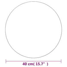 Vidaxl Stensko ogledalo 40 cm okroglo steklo