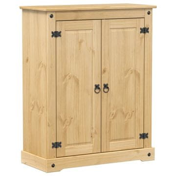 Vidaxl Omara za čevlje Corona 86x38,5x108 cm trdna borovina